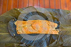 Hallaca, traditional Venezuelan food - Top view photo