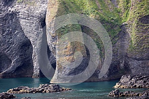 Halldorsskora or Elephant Rock on the Coast of Heimaey Island- Vestmannaeyjar-Westman Islands-Iceland
