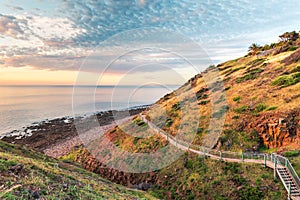 Hallett Cove Coastal trail at sunset