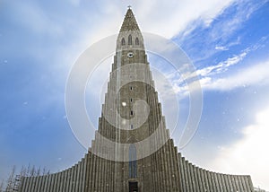 Hallgrimskirkja Cathedral in Reykjavik,