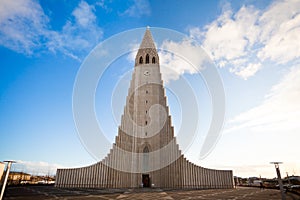 Hallgrimskirkja church in Reykjavik, Iceland