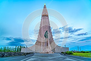 Hallgrimskirkja the most famous church of Reykjavik photo