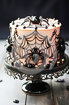 Hallooween cake, gost ana spider design