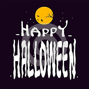 Happy halloween. Halloween Sale special offer banner template with hand drawn lettering for holiday shopping.
