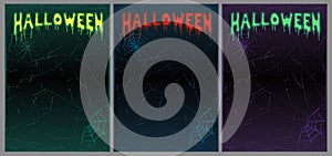 Halloween background with copy space, slimy text