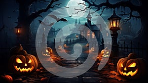 Halloween  background with copyspace