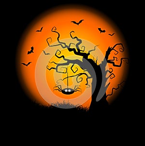 Halloween Tree Background