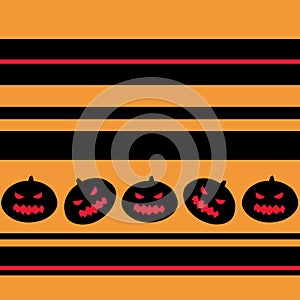 Halloween background with pumpkins