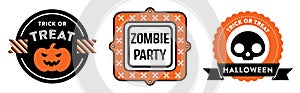 Halloween badges