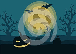 Halloween banner template