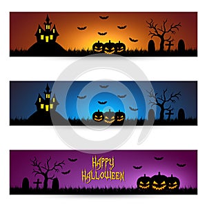 Halloween banners