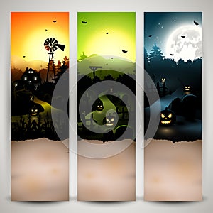 Halloween banners