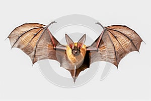 Halloween bat flying isolated on white background