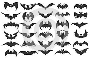 Halloween bat icons