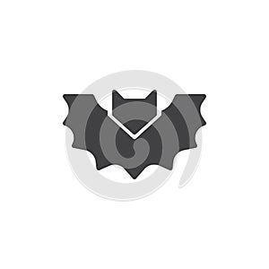 Halloween bat vector icon