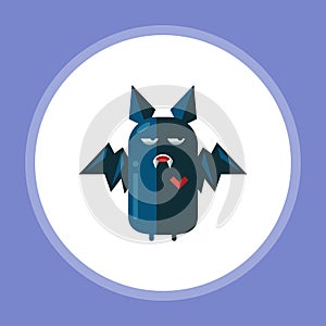 Halloween bat vector icon sign symbol