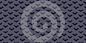 Halloween bats seamless repeat pattern vector background