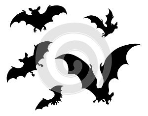 Halloween Bats Silhouette