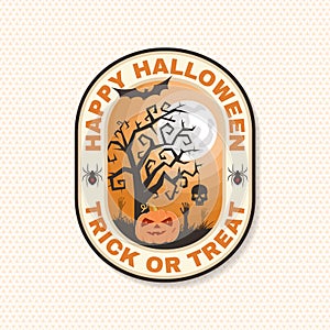 Halloween Beer party patch. Halloween retro badge, pin. Sticker for shirt or logo, print, seal, stamp. Skeleton hand