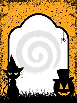 Halloween border background