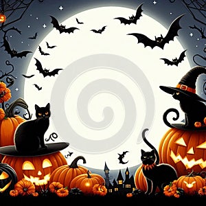 Halloween border for design