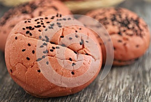 Halloween burger bun