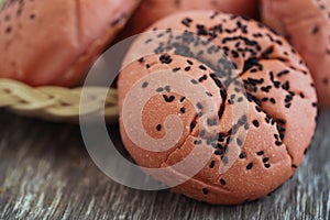 Halloween burger bun