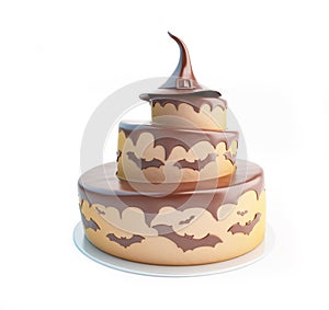 Halloween cake 3d Illustrations