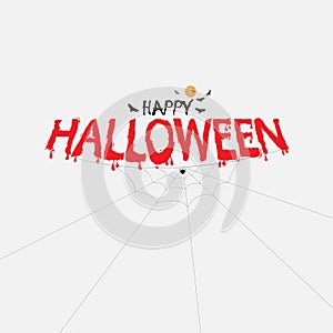 Halloween calligraphy abstract background.Halloween vector lettering.Happy Halloween Text Banner.Vector illustration