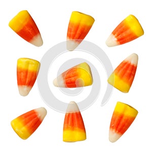 Halloween Candy Corns isolated on white