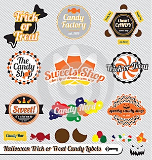 Halloween Candy Labels and Stickers