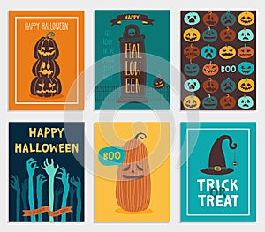 Halloween Cards set.