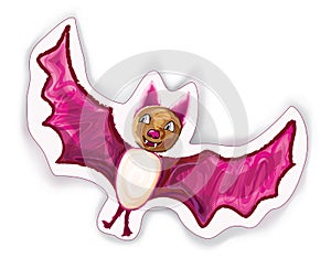 Halloween cartoon Bat character