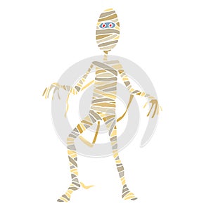 Halloween cartoon mummy