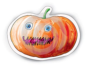 Halloween cartoon Pumpkin character