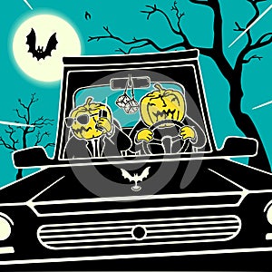 Halloween Cartoon Vector Illustration