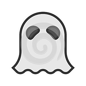 Halloween character, haunt ghost character icon, editable stroke