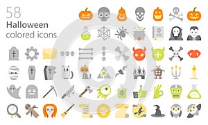 Halloween colored iconset