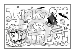 Halloween coloring page \