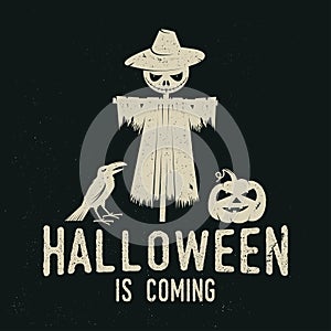 Halloween is coming concept. Vector illustration.