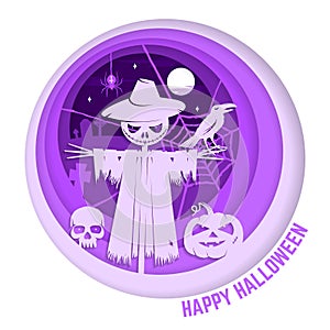 Halloween is coming concept. Vector illustration.