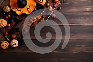 halloween composition decorative background