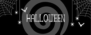 Halloween black background for web banners