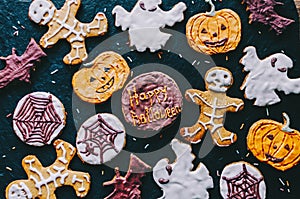 Halloween Cookies on table