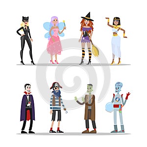 Halloween costumes set