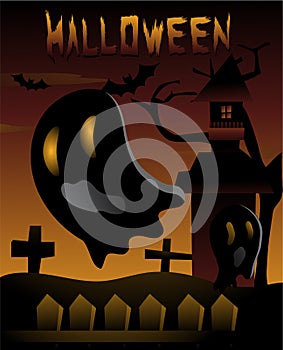 Halloween Cute Ghost template