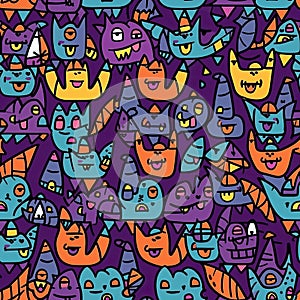 halloween cute patern seamless pattern background