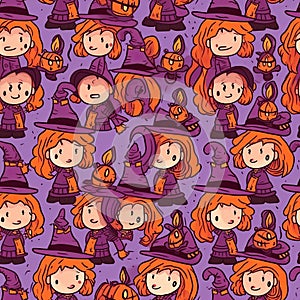 halloween cute patern seamless pattern background