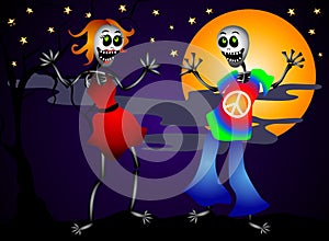 Halloween Dancing Skeletons