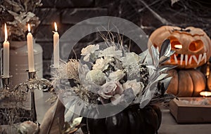 Halloween, decor elements and attributes of the holiday